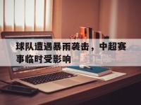 IM体育电脑app-球队遭遇暴雨袭击，中超赛事临时受影响